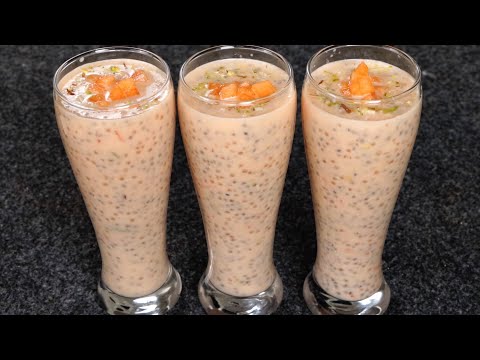 Muskmelon Summer Drinks Recipe | Muskmelon Milkshake | Mask Melon Juice | Muskmelon Sago Sharbat