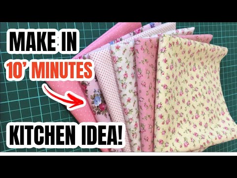 MAKE IN 10 MINUTES! Easy DIY Hanging Tea Towel Tutorial| Simple and Modern