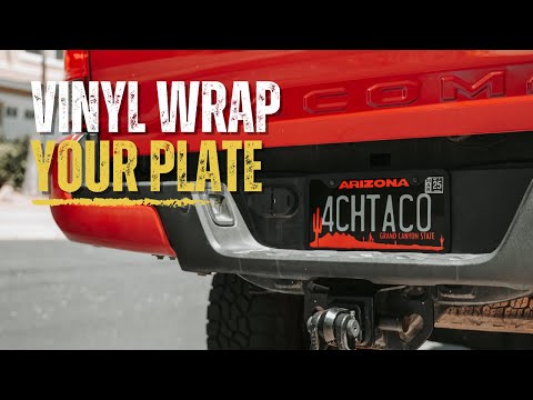 Change the look of your plate with vinyl