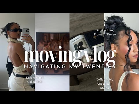 VLOG:Apartment Updates | Coffee Table Unboxing + Decor |Samsung Frame TV Worth It? Luxury Collab BTS