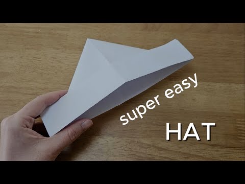 How to make hat origami - Tutorial. SUPER EASY!