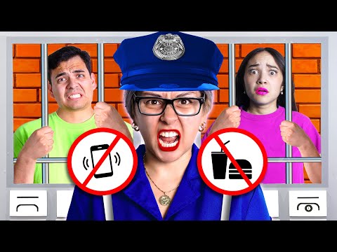 Bad Teacher Builds a Phone Jail! Funny School Hide and Seek Situations Ideas by Crafty Hacks