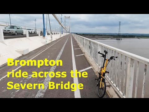 Brompton ride over the Severn Bridge