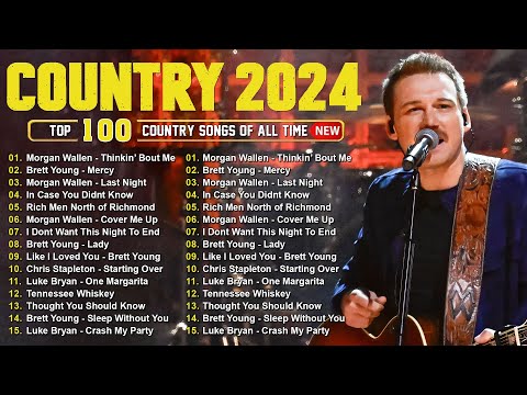 Country Music 2024 - Morgan Wallen, Luke Combs, Brett Young, Kane Brown, Luke Bryan, Chris Stapleton