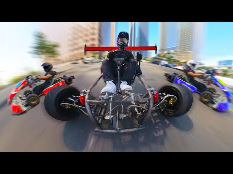 Insane 70mph Electric Go-Karts on CITY STREETS // Urban E-Kart POV