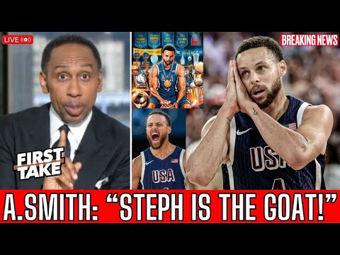 FIRST TAKE | "Steph Curry is officially the GOAT! Steph is greatest shooter of all-time"- Stephen A.