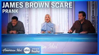 American Idol Producers Prank Carrie, Luke, & Lionel with James Brown "Scare" - Hilarious Reactions!