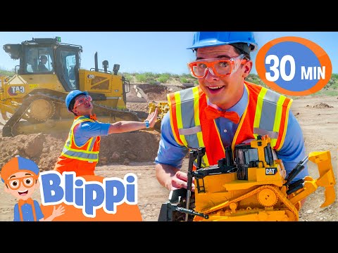 Blippi's Vroom Vroom Vehicle Show: Construction! 🚧 | Kids Adventure & Exploration Videos