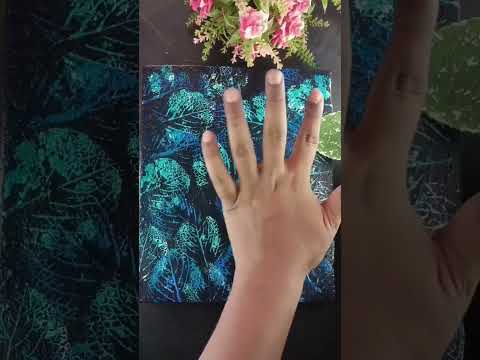 deep green leaves painting#shorts #viral #painting