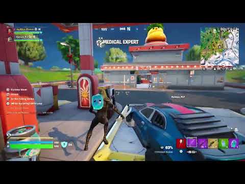 Worst driving in Fortnite blowing up a petrol station but win a crowned Victory Royale