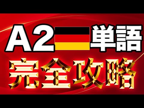 5時間で習得！例文付きA2レベルドイツ語単語【完全保存版】🔥