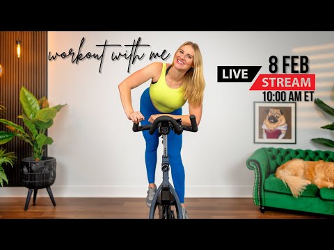 LIVE Indoor Cycling Workout! | 45-minute Indoor Cycling Class + ENCORE!