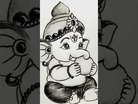 cute ganpati drawing#ytshort  #trendingshorts #shorts#shorts_#ytshorts #ganpati #ganpatidrawing #art