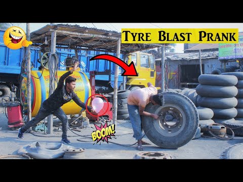 Tyre Puncture Prank with Popping Balloons | Watch The REACTION with Popping Balloons Prank!