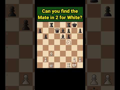 Can you find the Mate in 2 for White?#chess #shorts