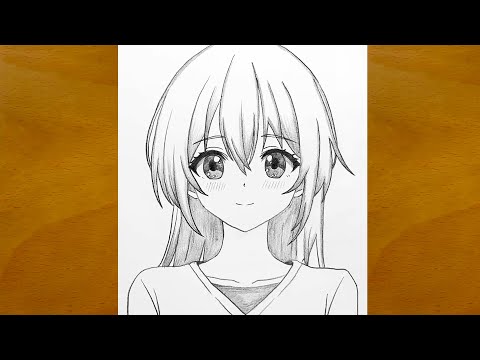 How to Draw a Beautiful Anime Girl || Easy Step-by-Step Sketch