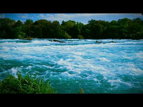 Niagara River with Calm Music to Fall Asleep & Relax