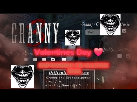 Granny 3 Version 1.0 on the Hardest Item Preset in Extreme Mode!!!!! ☠️ Valentine's Day special ♥️￼