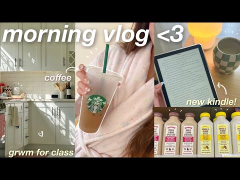 spend the morning with me! ☕️ updates, grwm for school, facetime style