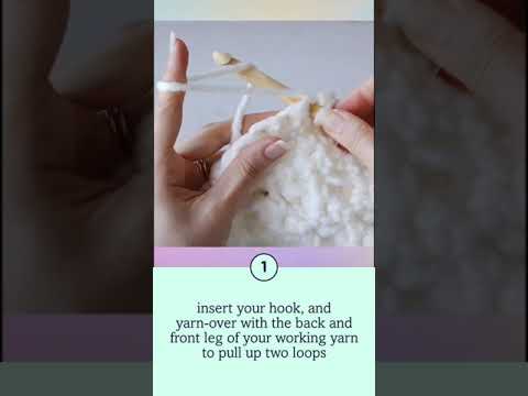 How to crochet the loop stitch #short