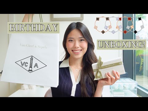 VAN CLEEF AND ARPELS 5 MOTIF UNBOXING | Birthday haul p2, Rose Gold Guilloche and Carnelian Review!