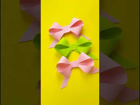 🎀Easy DIY Paper Bow 🎀 #diybow #origamibow #a4