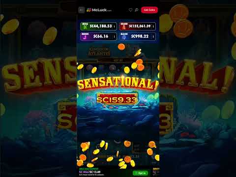 Sensational hit on Kingdom of Atlantis! #coin #crown #gold #big #gamble #goldcoin #bigwin #casino