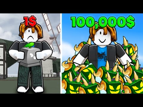 Logging into $1 Vs $100,000 Accounts in Blox Fruits!