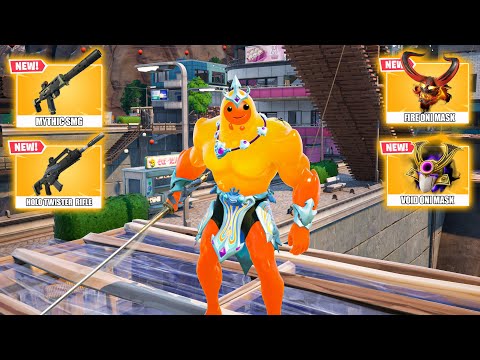 MAGMATIC POSEIDON vs ALL NEW MEDALLIONS & MYTHIC WEAPONS ( NEW! Fortnite Chapter 6 Season 1 )