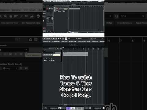 How to switch tempo & Time Signature in the middle of a Gospel music production in Cubase 13