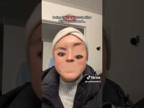 Trying tiktok face puzzle filter | wait for the end 🤣 #funny #comedy #hilariousfails #shorts