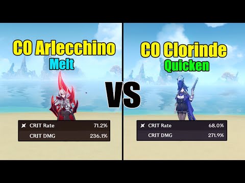 Arlecchino Melt vs Clorinde Quicken - THE BEST Team?? // Genshin impact