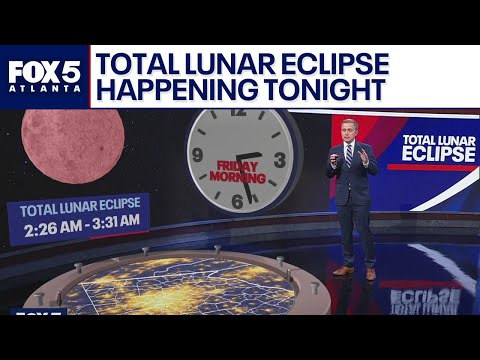 Lunar Eclipse in Metro Atlanta Early Friday