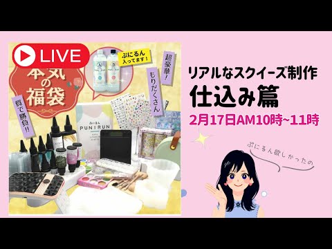 【人気】スクイーズレジンにチャレンジ　ぷにるんの仕込みをするかい？