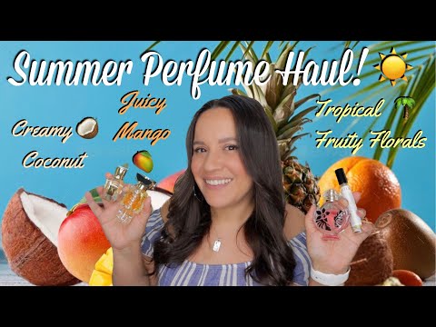 Summer Perfume Haul | Coconut, Beachy and Tropical Fruity Fragrances