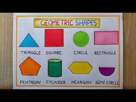 Mathematics Day special drawing easy| How to draw Geometric Shapes| Mathematics Shapes drawing chart