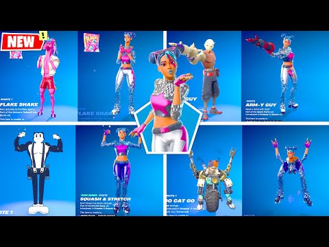 Sparkle Diva Fortnite doing All Glitched Built-In Emotes シ