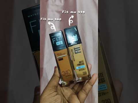 maybelline fit me foundation 339 swatch | maybelline fit me 339 vs 340 | shade comparison #shorts