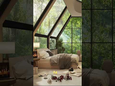 Serene Forest Bedroom Morning - RelaxingJazz Piano Ambiance for a Tranquil Retreat ☕