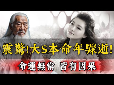 震驚！台灣明星大S突然離世，年僅48歲！為什麼距離她「本命年」結束僅差片刻？命運無常背後，一切皆有因果定數。