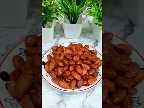 Spicy & Crispy Almonds in the Air Fryer | Easy Snack Recipe #airfryer #shortfeed #ourfoodlab  #reel