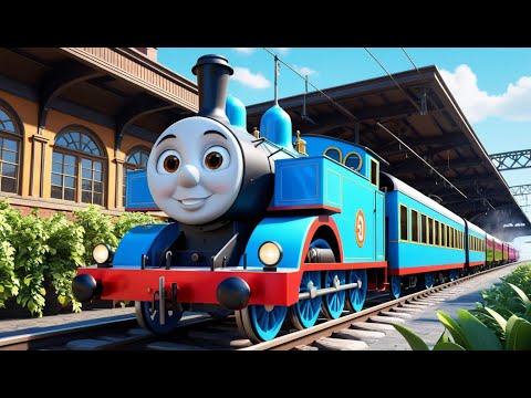 The Train on the Track Goes Choo Choo | Fun Nursery Rhyme for Kids | Sing-Along Song