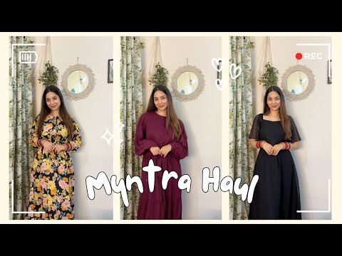 HUGE Myntra Dresses Haul 🎀 || Modest Dresses || Tanisha Madhok #myntradresshaul #myntrahaul #myntra