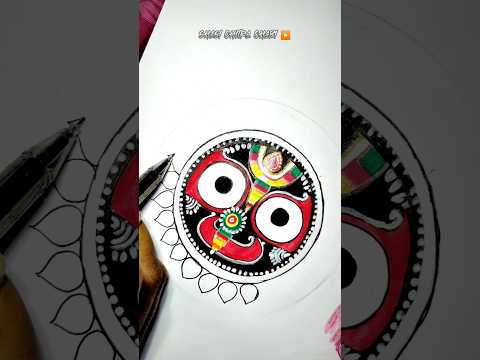 lord of jagannath drawing // lord jagannath drawing with colour  // jay jagannath drawing video