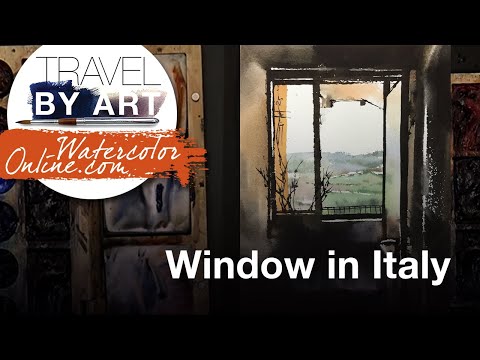 #276 Travel By Art, Ep. 127: Italian Landscape (Watercolor Landscape Demo)