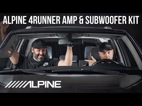 Toyota 4Runner Alpine Plug & Play 4-Channel Amp & Powered Subwoofer Kit | 2010 - 2024 Toyota 4Runner