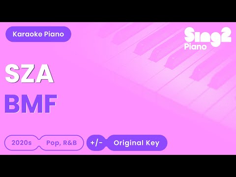 SZA - BMF (Piano Karaoke)