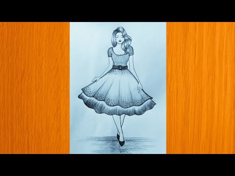 How to draw a fashion girl- step by step || Pencil sketch ||fashion girl drawing  || girl drawing