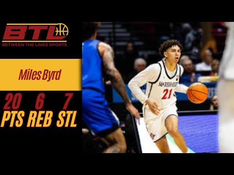 Miles Byrd 25pts 7stl vs Colorado State 1/14/25