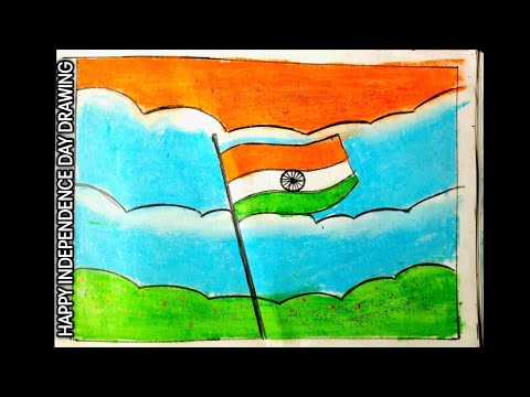 independence Day Drawing Ideas ||Happy Independence Day Drawing 🇮🇳🇮🇳||#art #shortsarts